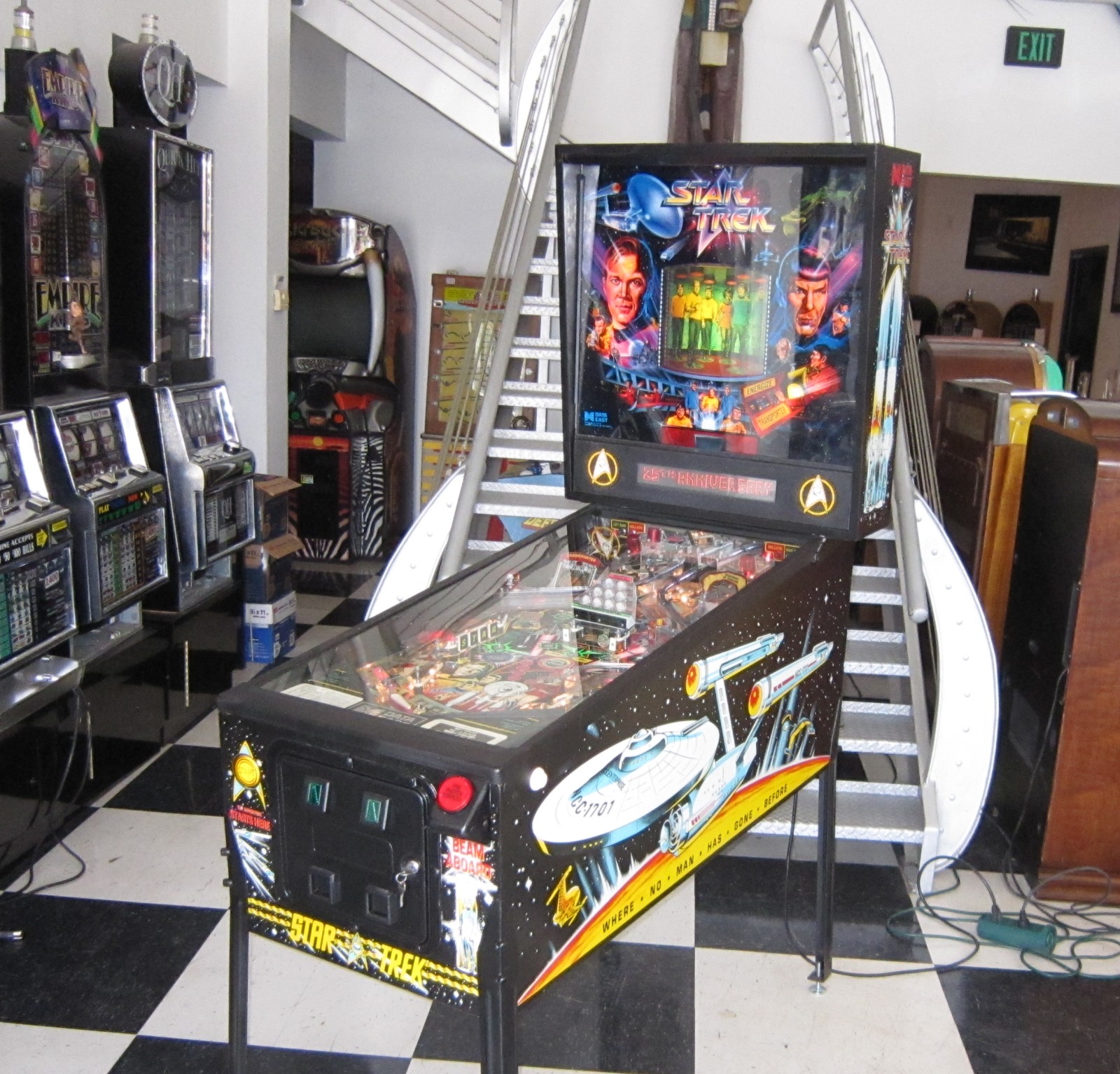 data east star trek 25th anniversary pinball machine