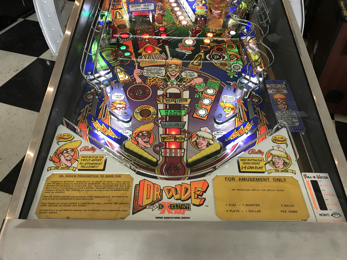 dr. dude pinball machine for sale