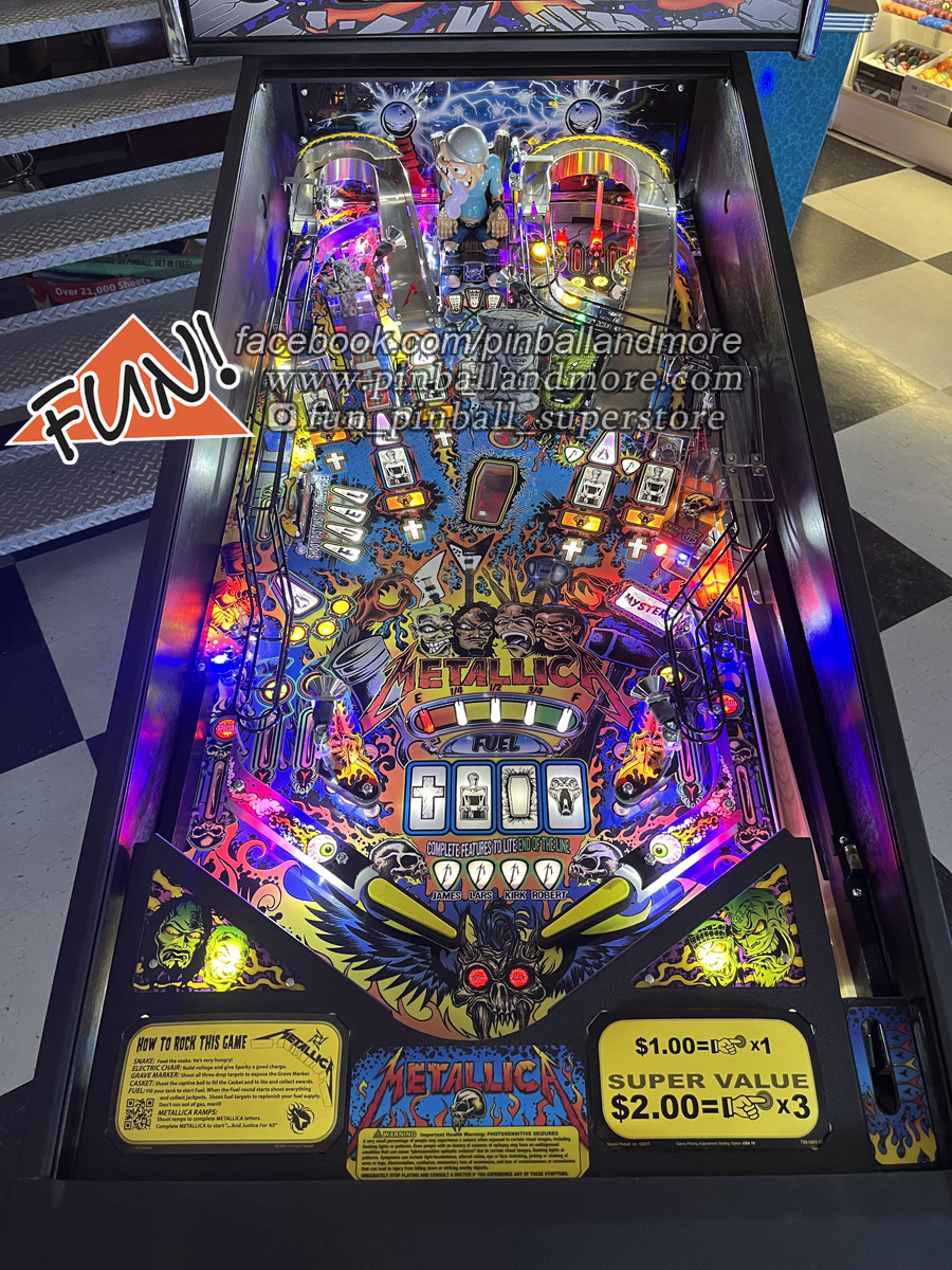 Metallica (Premium Monsters) Pinball Machine * | Fun!