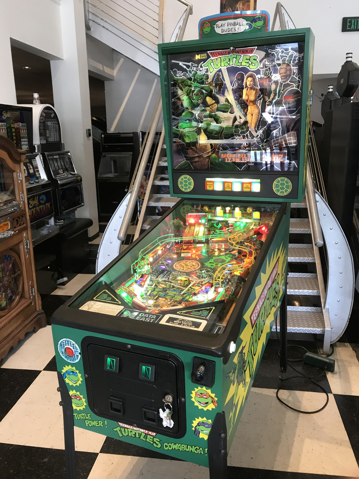 Teenage Mutant Ninja Turtles Pinball Machine Fun