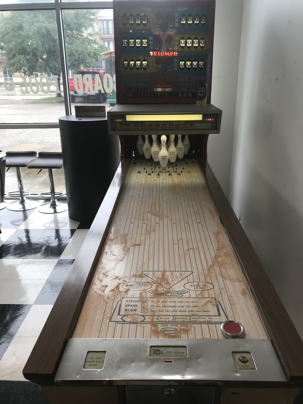 flash bowling arcade game