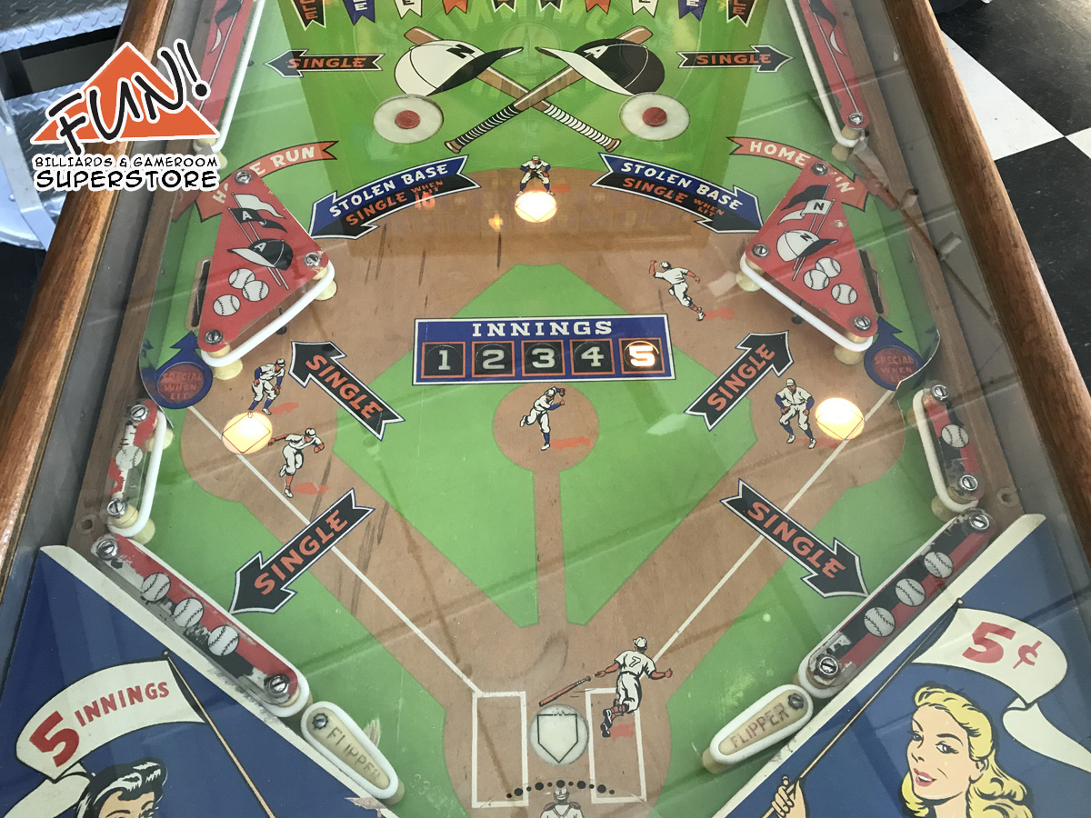 baseball pinball machine
