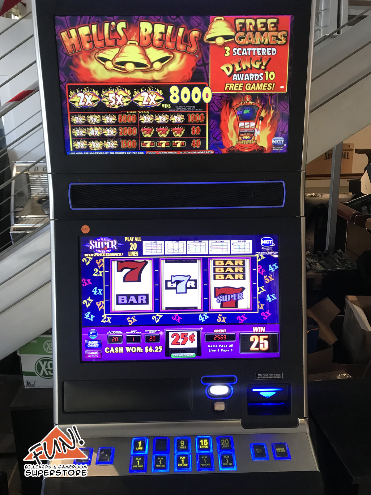 IGT G23 Slot Machine "Triple Red Hot 7" 