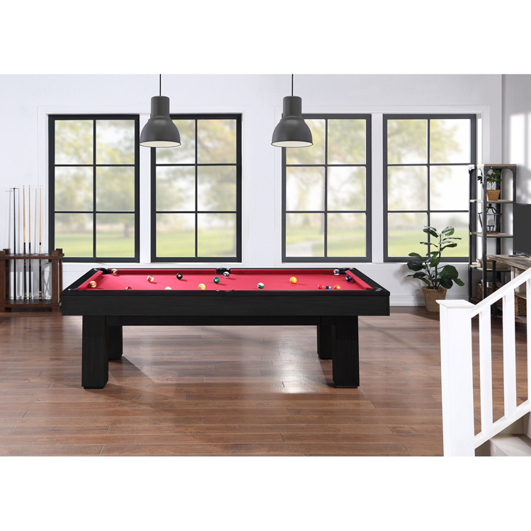 7′ & 8′ Brookline Pool Table (Black) | Fun!